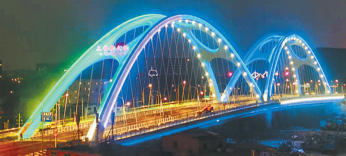 福州滨海新城首座沿海景观大桥即将通车