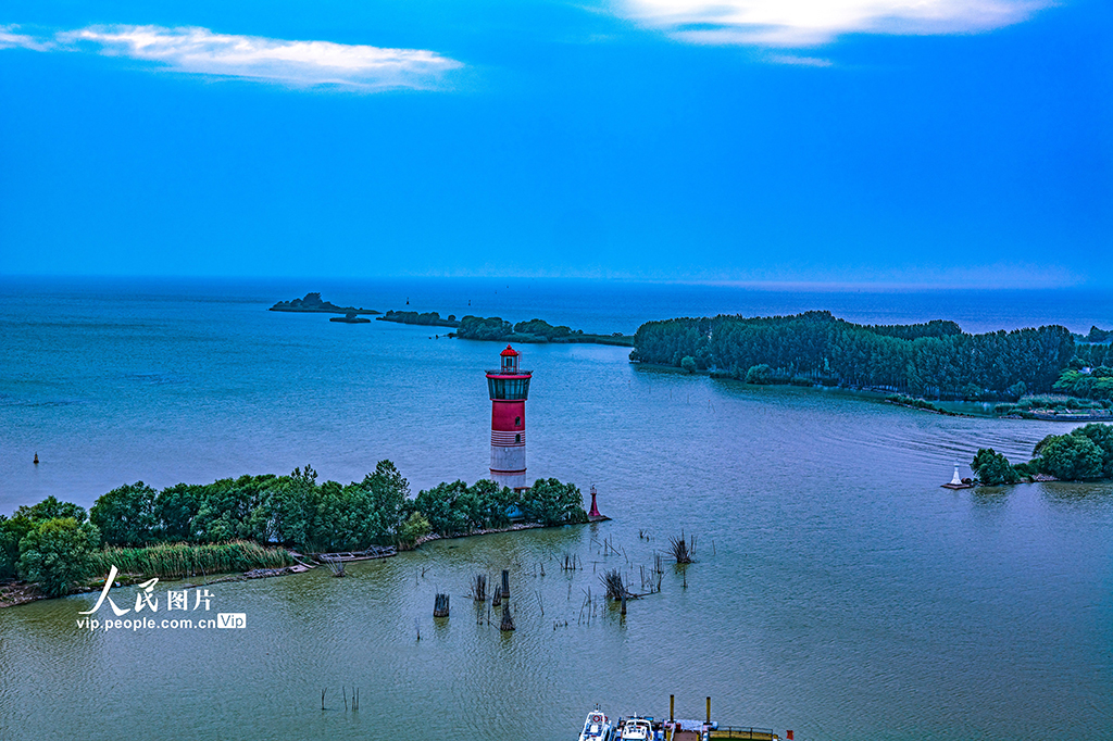 江苏淮安：洪泽湖初夏景色美
