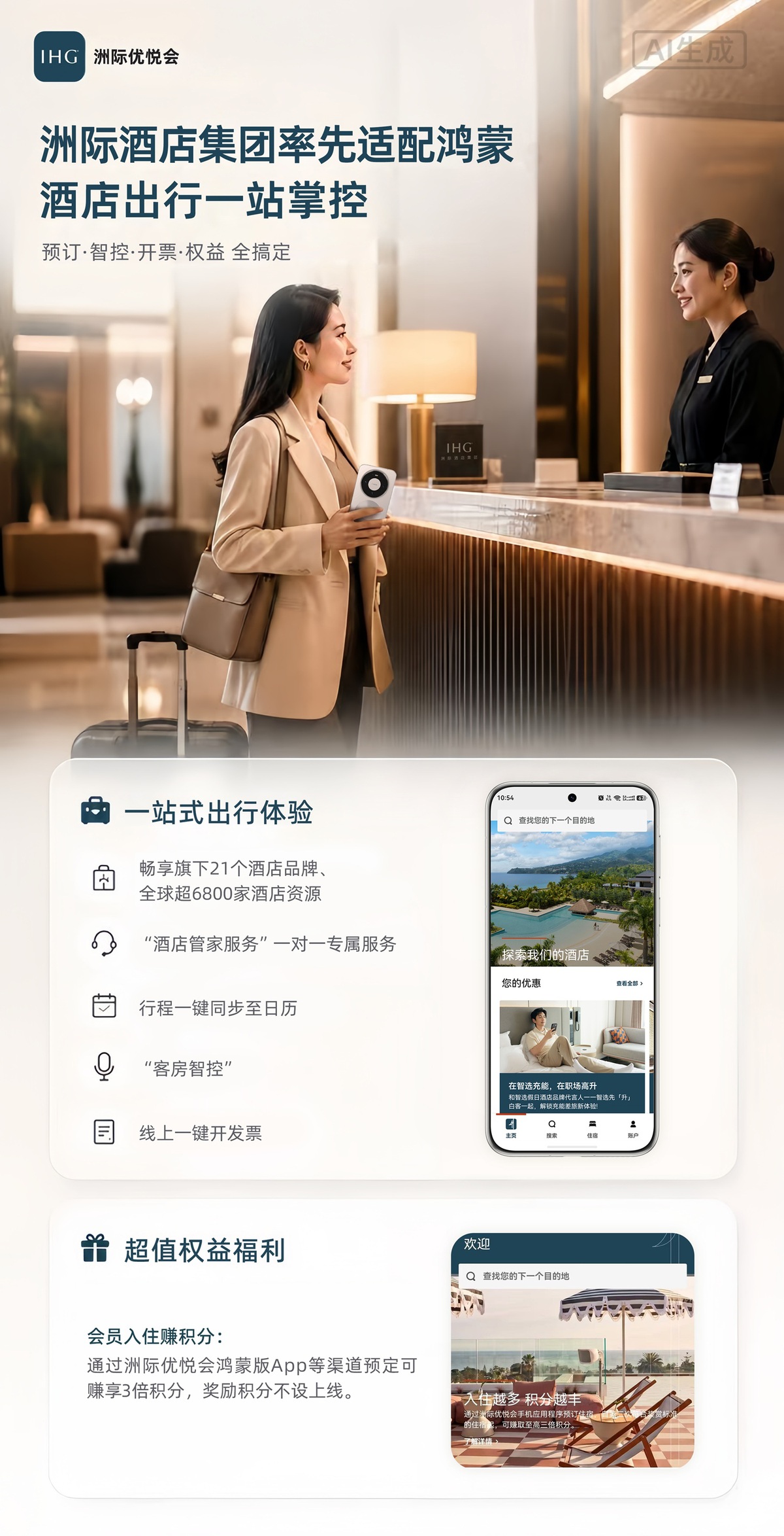 国际酒店集团首个!洲际优悦会App率先适配鸿蒙再拓全球服务版图!(图1)